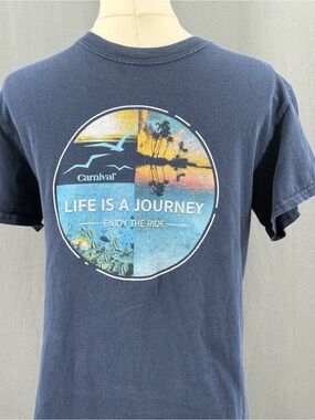 Carnival Navy 'Life Is A Journey' Graphic Tee - Men's